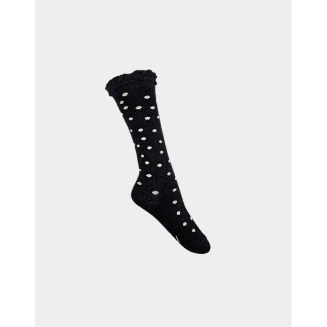 Meia 3/4 Dots Preta Redinha - Kidsplash  PRETO 30-34 