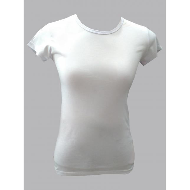 Bb 001 - Baby Look Malha Pv Manga Curta  BRANCO G BB 002