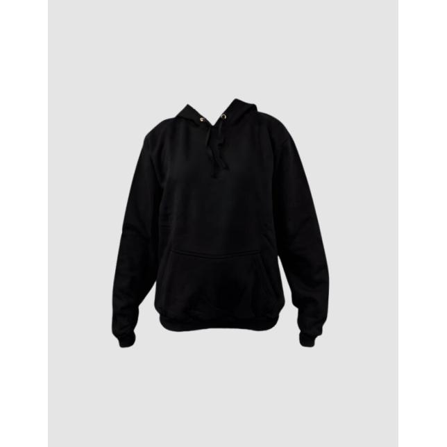 Canguru Aberto Com Capuz Moletom Peluciado PRETO PT100 PP 