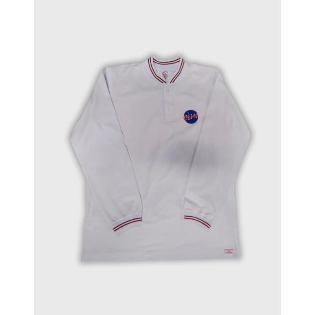 Camisa Polo Algod�o Manga Longa - Cemj BRANCO M 