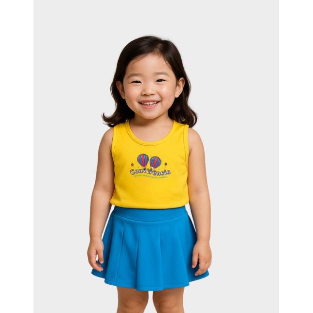 Re 001 - Regata  Algodo Unissex  Convivincia - AMARELO 01 