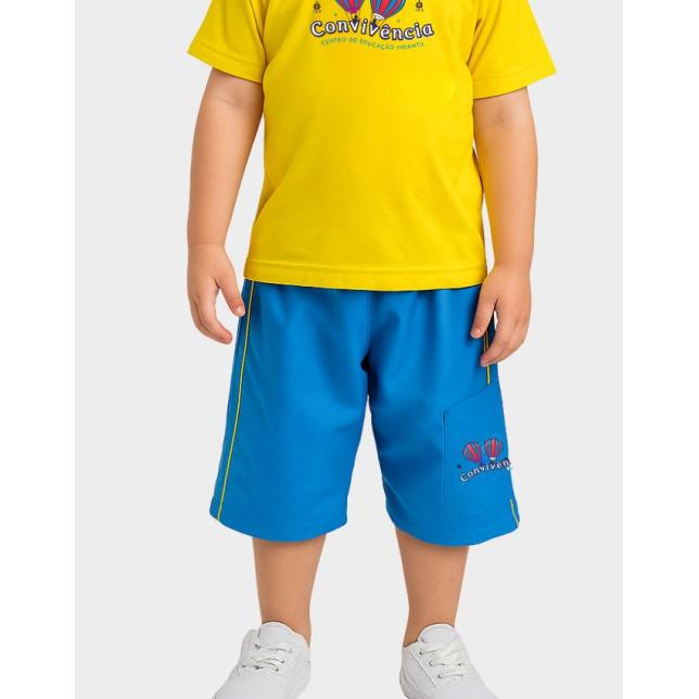 Be 201- Bermuda Tactel  Convivncia - AZ CELESTE PPINF 