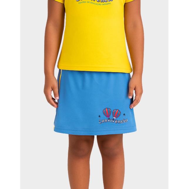 Ss 200 - Short Saia Malha Convivncia CELESTE 165-M 01 