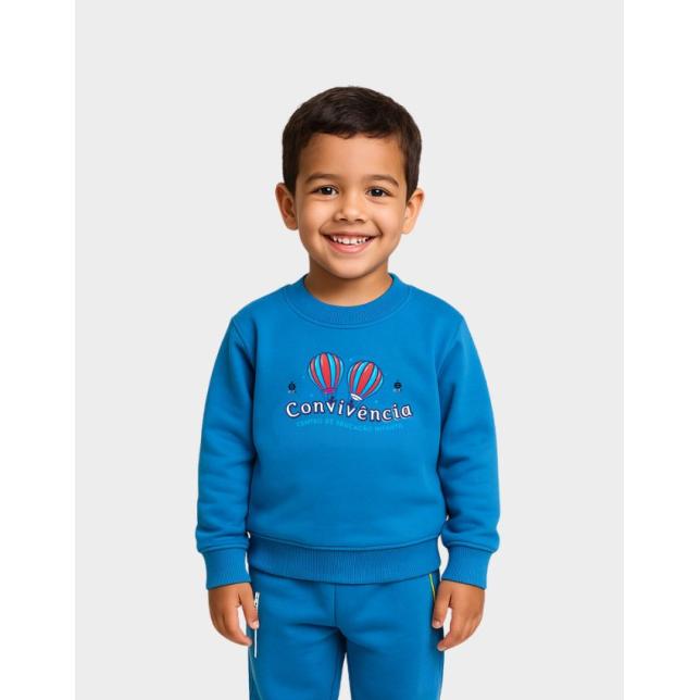 Bf 100 - Moletom Fechado Unissex Convivncia CELESTE 165-M 06 