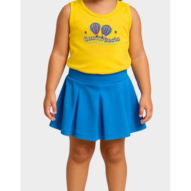 Ss 204 - Short Saia Poli-Line Convivncia MAGIC BLUE 6110 PPINF 