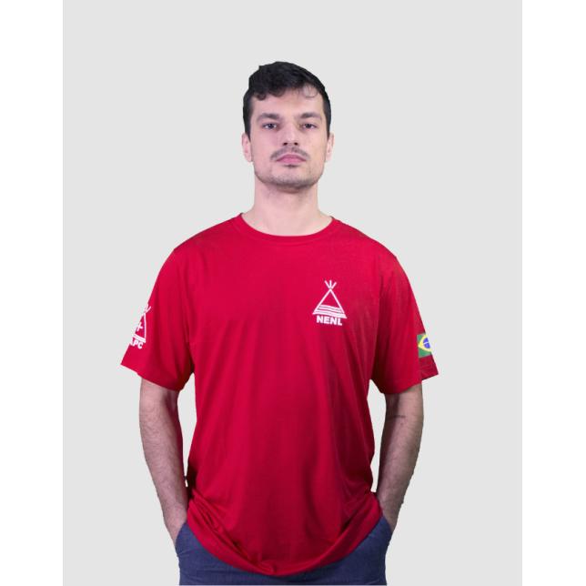 Ca 001 - Camiseta Pv Decote Redondo Nenl VERMELHO G 