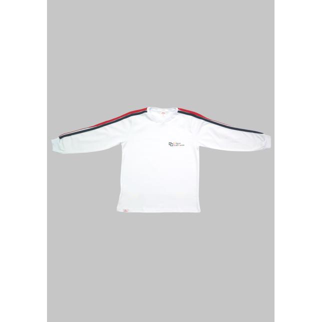 Ca 002 Camiseta Fio30 Algodão Branca Manga Longa Colégio Catarinense Infantil BRANCO P 