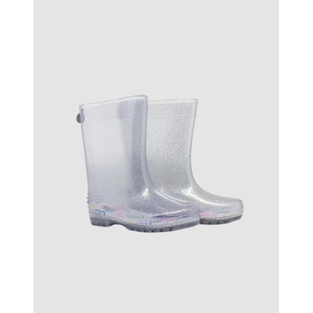 Galocha Transparente Incolor - Kidsplash GLITTER PRATA 25/26 