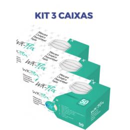 Kit Com 03 Caixas De Máscaras Descartáveis C/50 Workflex