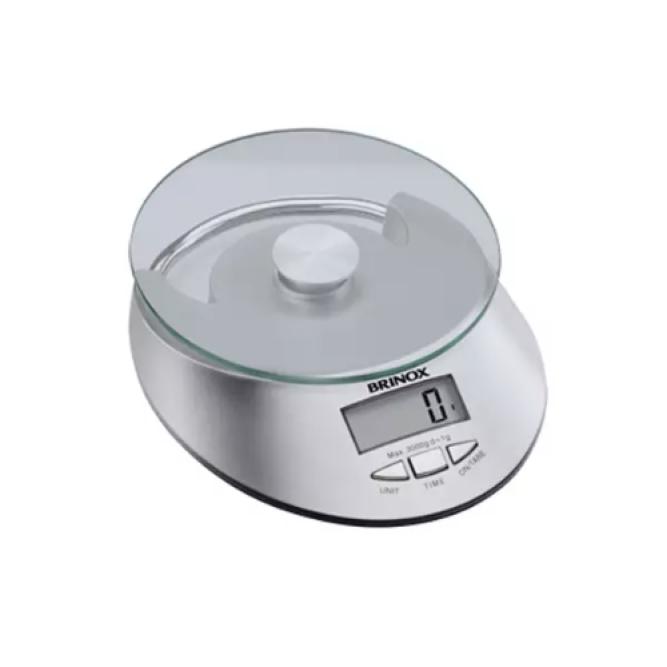 Balança Digital C/ Relógio P/ Cozinha 5kg   