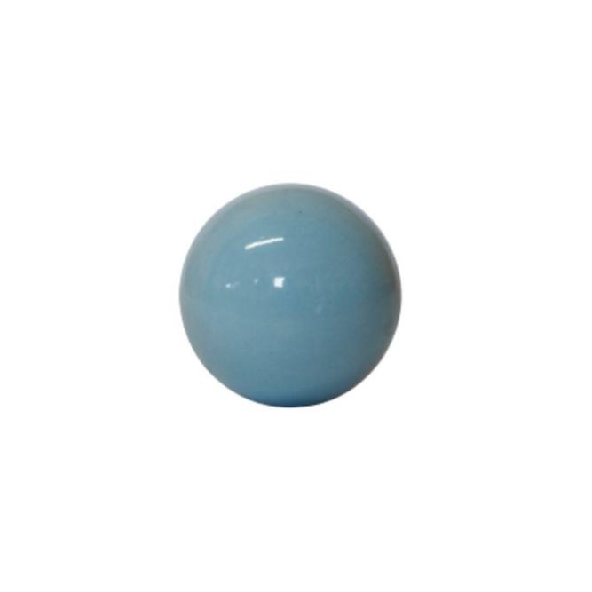 Puxador P/Moveis Ceramica Redondo Azul Colorido Ponto 