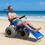 Cadeira De Rodas Anf�bia Ipanema Para Praia E Piscina Dobr�vel At� 110kg Ortobras - Foto 3