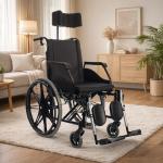 Cadeira De Rodas Fit Reclin�vel Em Aluminio Pneu Antifuro Jaguaribe At� 100kg - Foto 2