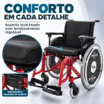 Cadeira De Rodas �gile Jaguaribe Alum�nio Pneu Infl�vel At� 120kg - Foto 3