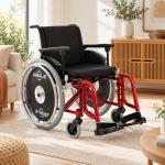 Cadeira De Rodas �gile Jaguaribe Alum�nio Pneu Infl�vel At� 120kg - Foto 4