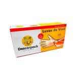 Luva Vinil Com Talco 100 Unidades Descarpack - Foto 1