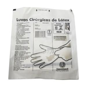 Luva Latex Esteril Descarpack 8,0 CREME 