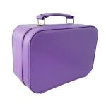 Maleta Em Couro Sintetico Lilas 709 Lkl - Foto 1