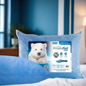 Travesseiro Gel Frio Fibrasca Frostygel 50x70 Anticalor AZUL 