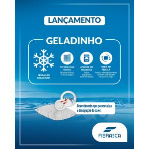 Travesseiro Frio Frostygel 50x70 Fibrasca - Foto 3