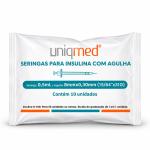 Seringa Para Insulina Ultra Fine Uniqmed Com Agulha Fixa 10 Unidades - Foto 1