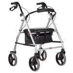 Andador Cadeira 4 Rodas Aluminio Assento/Cesto At� 135kg Mercur - Foto 1