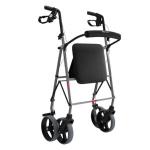 Andador Cadeira 4 Rodas Aluminio Assento/Cesto At� 135kg Mercur - Foto 8