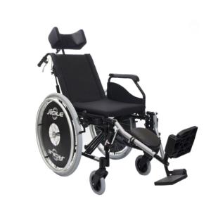 Cadeira De Rodas Agile Reclinavel At 120kg Pneu Inflavel Jaguaribe 40 PRETO 