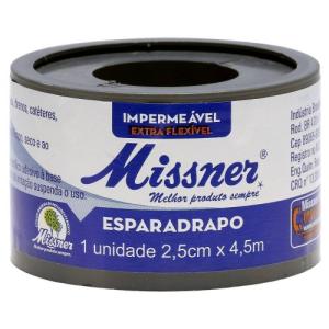Esparadrapo Impermeavel Missner 2,5CMX4,5M BRANCO 