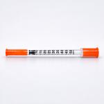 Seringa Para Insulina Ultra Fine Uniqmed Com Agulha Fixa 10 Unidades - Foto 2