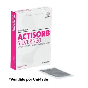 Curativo Actisorb Silver 10,5x10,5cm Unidade 10,5X10,5CM  