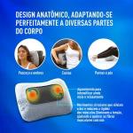 Encosto Massageador Shiatsu Pillow Com Adaptador Relaxmedic - Foto 6