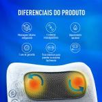 Encosto Massageador Shiatsu Pillow Com Adaptador Relaxmedic - Foto 4