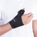 Munhequeira Com Tala Polegar Ajustavel Preto Kestal - Foto 1