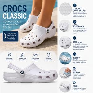 Sand�lia Crocs Classic 10001 Feminino - Foto 3