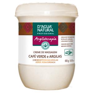 Creme Massagem Café Verde E Argila 650g Dagua Natural   