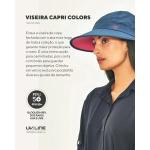 Viseira Uv Capri Colors Fpu50+ Aba Larga Prote��o Solar - Foto 2