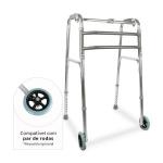 Andador Articulado E Fixo Aluminio D10 Prata At� 150kg Dellamed - Foto 4