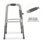 Andador Articulado E Fixo Aluminio D10 Prata At� 150kg Dellamed - Foto 9
