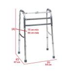 Andador Articulado E Fixo Aluminio D10 Prata At� 150kg Dellamed - Foto 15