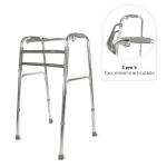 Andador Articulado E Fixo Aluminio D10 Prata At� 150kg Dellamed - Foto 18