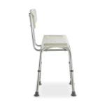 Banco Para Banho Com Encosto E Altura Regul�vel D2 Em Alum�nio At� 135kg Dellamed - Foto 6