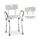 Banqueta De Banho Com Encosto E Apoio De Bra�o At� 135 Kg D3 Dellamed - Foto 5