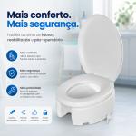 Assento Elevado Almofadado Astra Com Tampa E Trava Astra - Foto 2