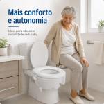 Assento Elevado Almofadado Astra Com Tampa E Trava Astra - Foto 6