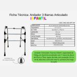 Andador Articulado 3 Barras Infantil At� 150kg Alo - Foto 2