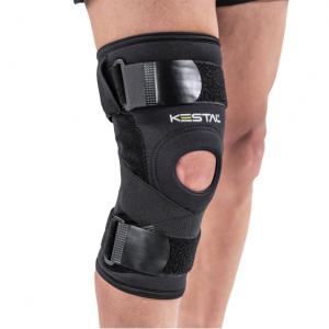 Joelheira Articulada Cintas Cruzadas Kestal M PRETO KSN038-PR-M