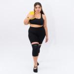 Joelheira Longa Kestal Neoprene Lisa Para Compress�o No Joelho - Foto 3