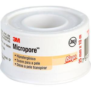 Fita Micropore 3m 25MMX10M BEGE 