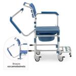 Cadeira De Banho E Higienica D60 Aluminio Com Coletor At� 150kg Dellamed - Foto 11
